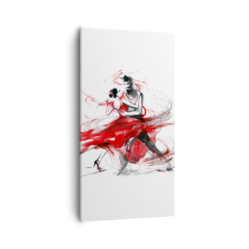 Impression sur toile - Image sur toile - Tango - le rythme de la passion - 55x100 cm