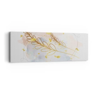 Impression sur toile - Image sur toile - Explosion d'or - 90x30 cm