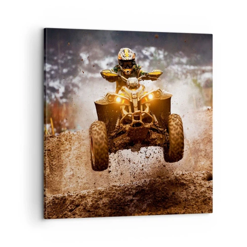 Impression sur toile - Image sur toile - No risk no fun - 60x60 cm