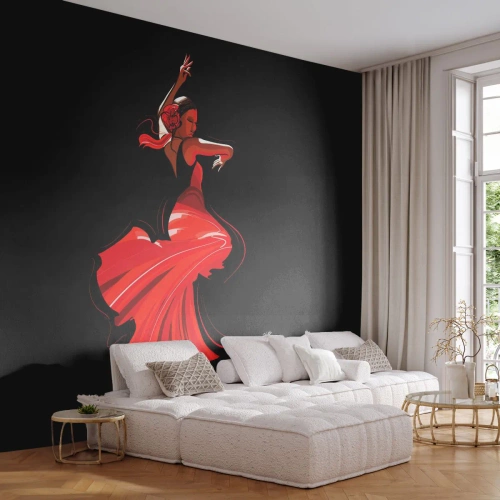 Papier peint sur mesure Premium Sand - L'esprit fougueux du flamenco - Danseur, Flamenco, Danse