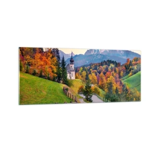 Impression sur verre - Image sur verre - Paysage comme peind - 100x40 cm