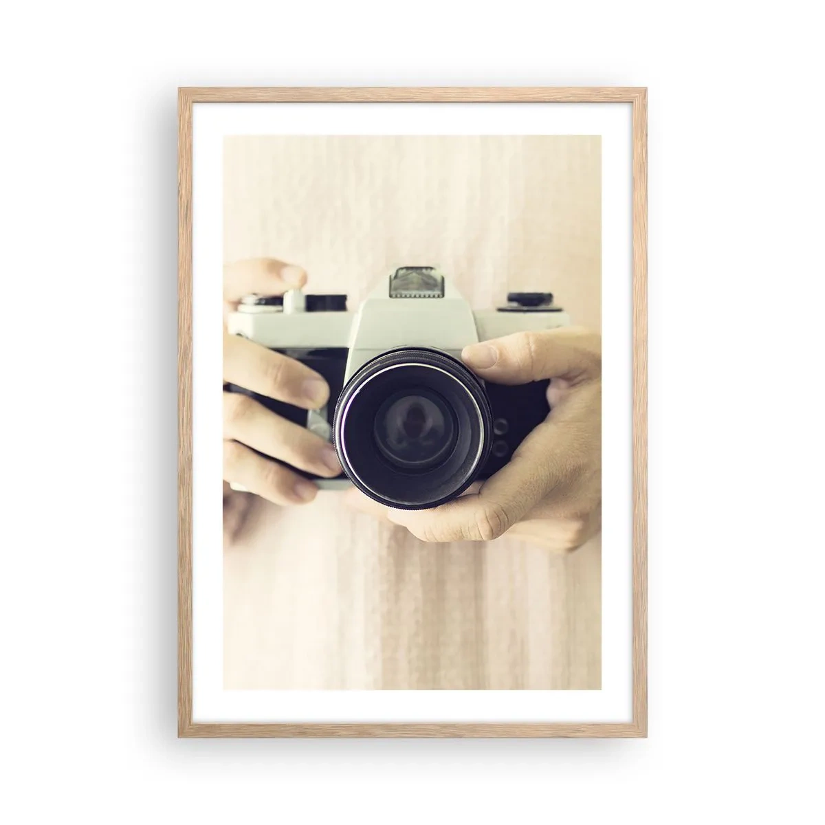 Affiche dans un chêne clair - Poster - Pour voir plus ... - 50x70 cm