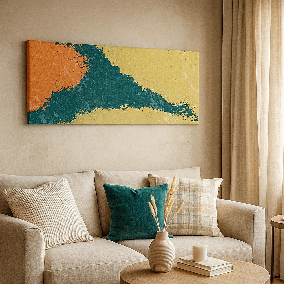 Impression sur toile - Image sur toile - Abstraction – mouvement lent - 30x30 cm