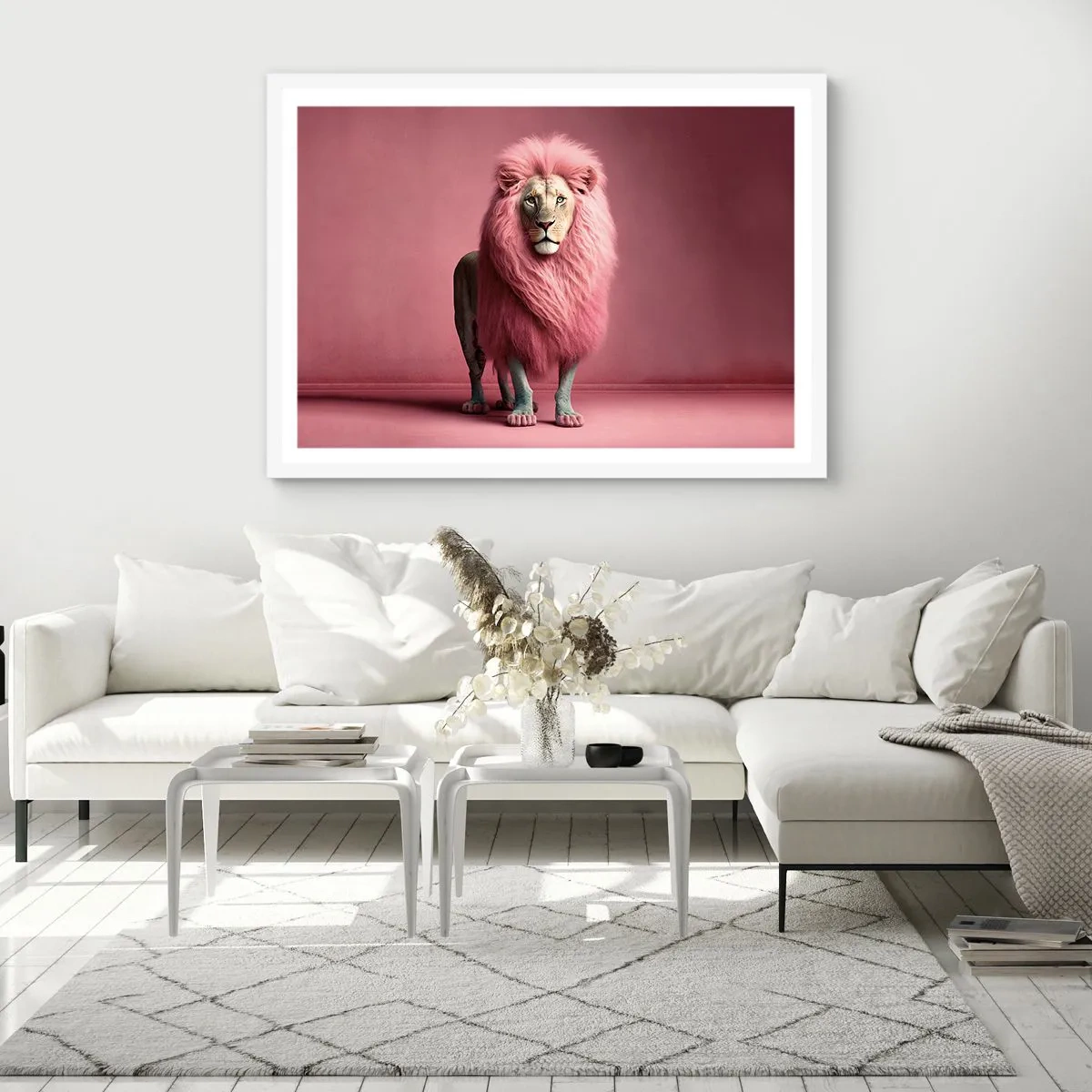 Affiche dans un cadre blanc - Poster - Et tu n'as plus peur - 100x70 cm