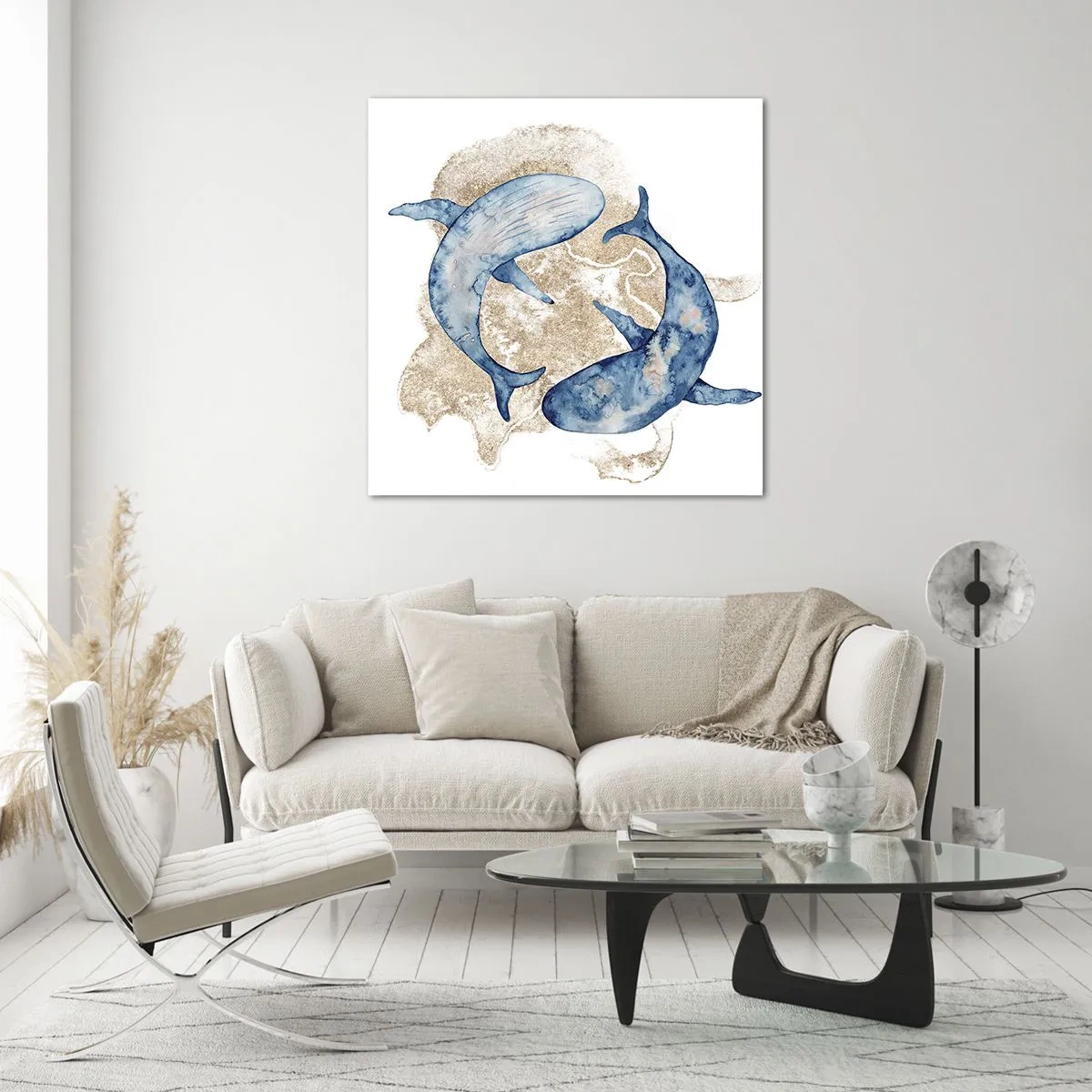 Impression sur verre - Image sur verre - Amis ou amoureux? - 60x60 cm