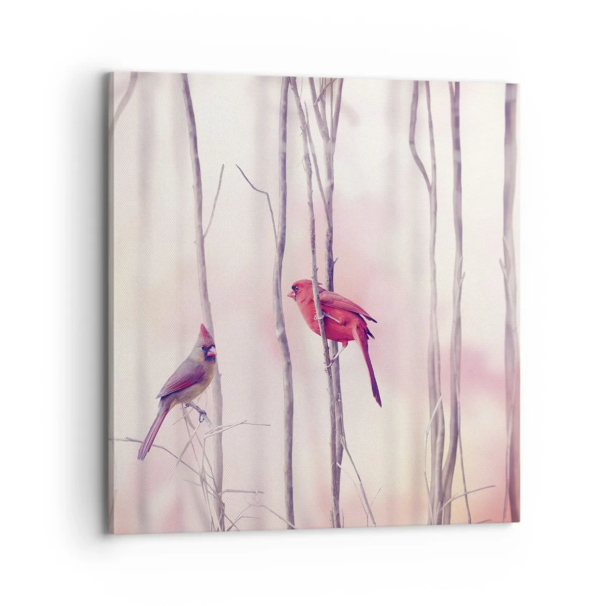 Impression sur toile - Image sur toile - Conte de la forêt rose - 70x70 cm