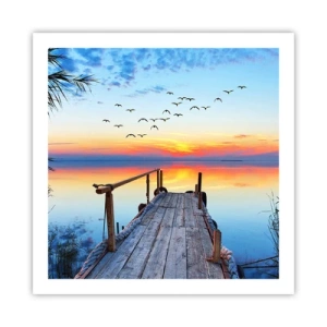 Affiche - Poster - Il est temps de rentrer... - 60x60 cm