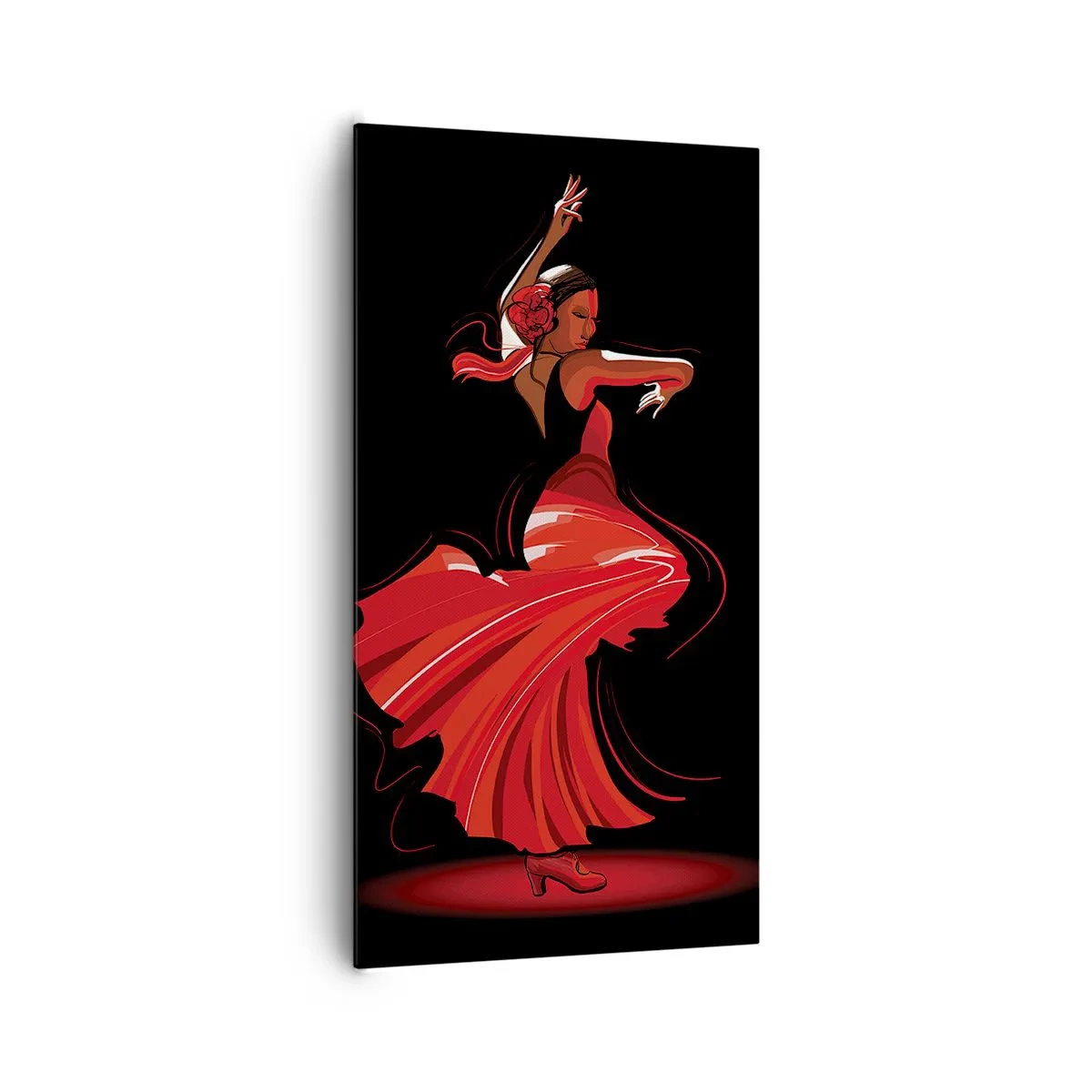 Impression sur toile - Image sur toile - L'esprit fougueux du flamenco - 65x120 cm