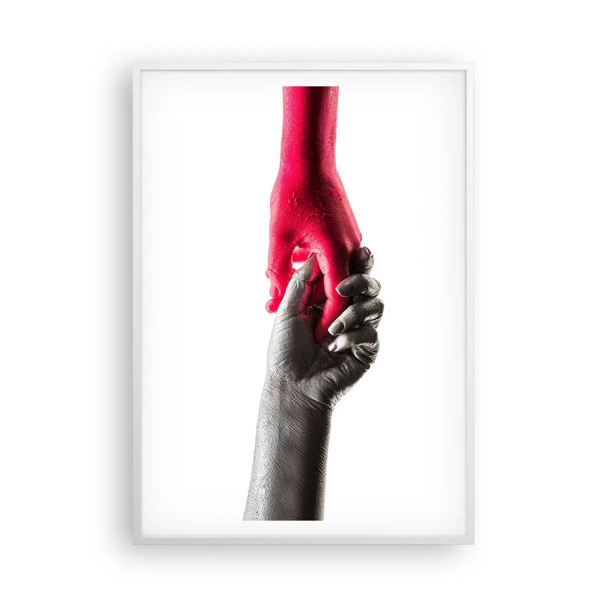 Affiche dans un cadre blanc - Poster - Ensemble, bien que différents - 70x100 cm
