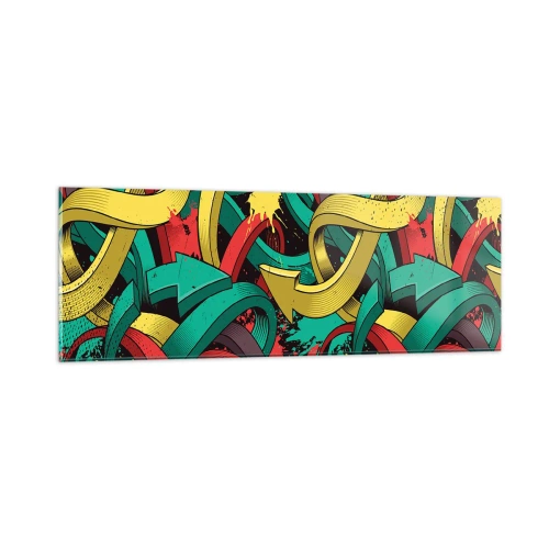 Impression sur verre - Image sur verre - Quel chemin vers le but ? - 90x30 cm