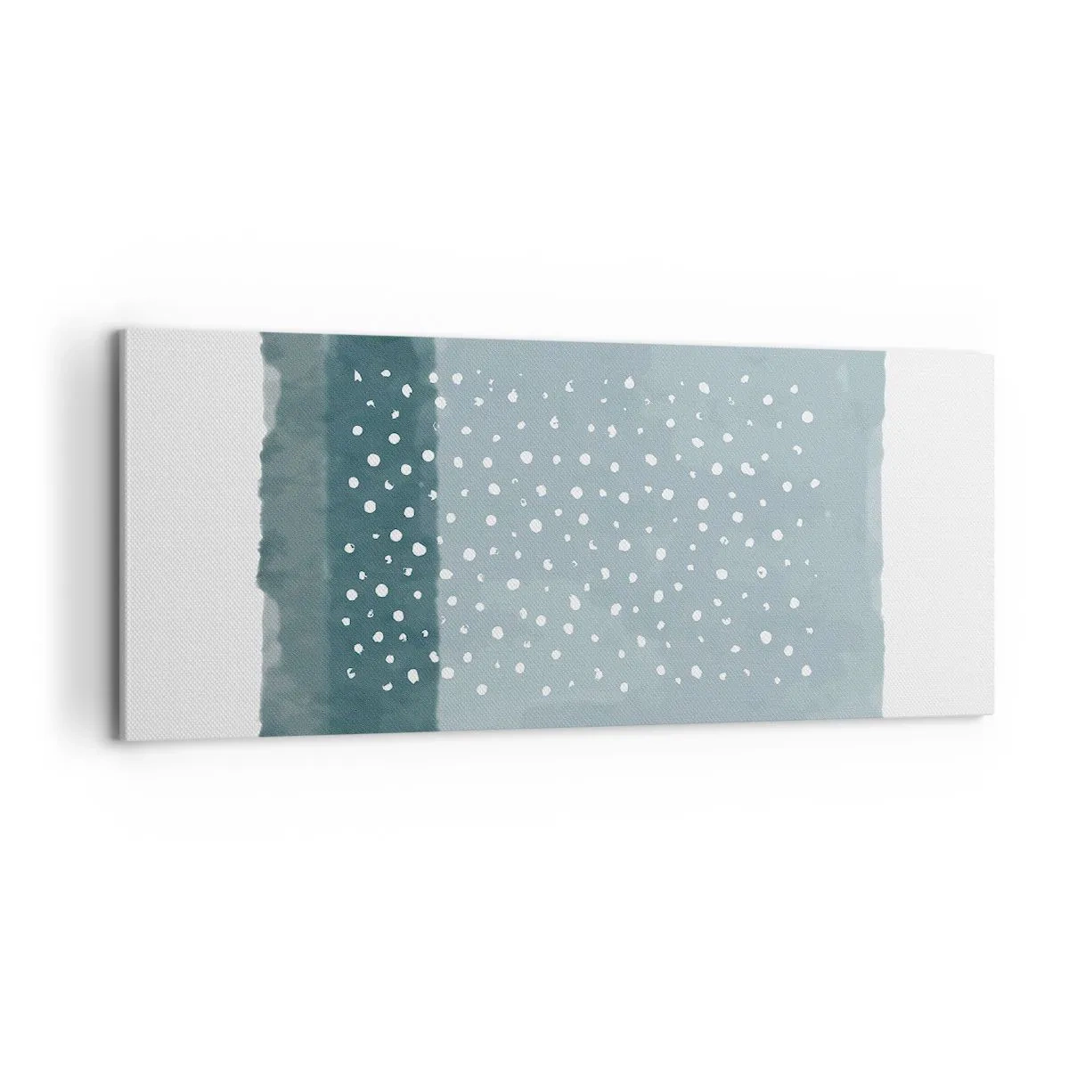 Impression sur toile - Image sur toile - Évolution de bleus - 100x40 cm