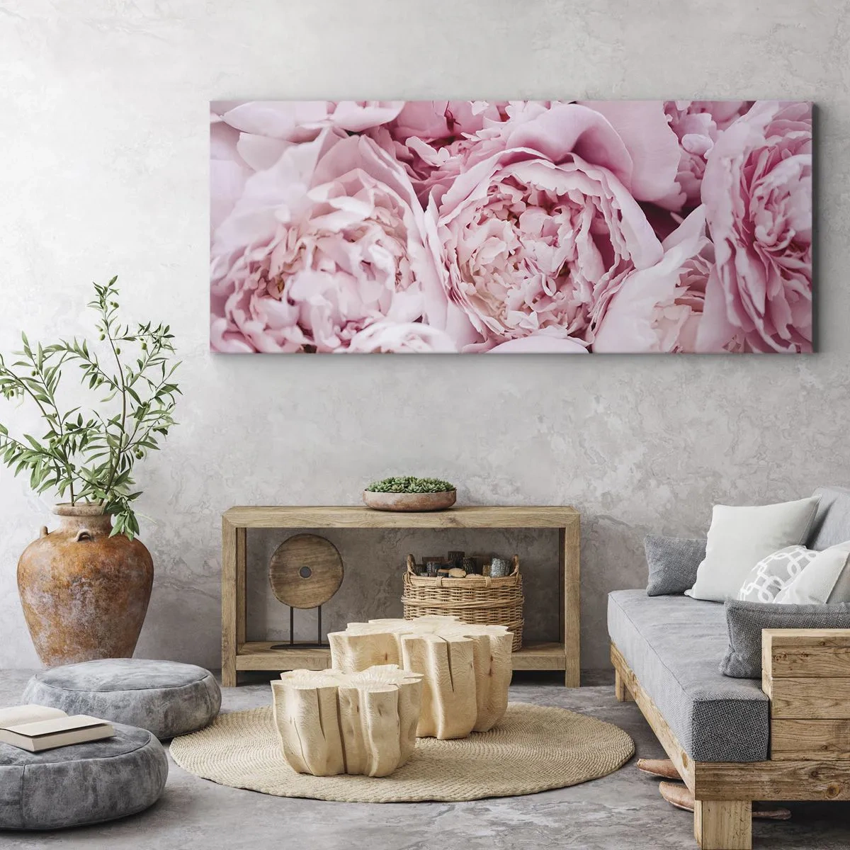 Impression sur toile - Image sur toile - Caliné et parfumé - 90x30 cm