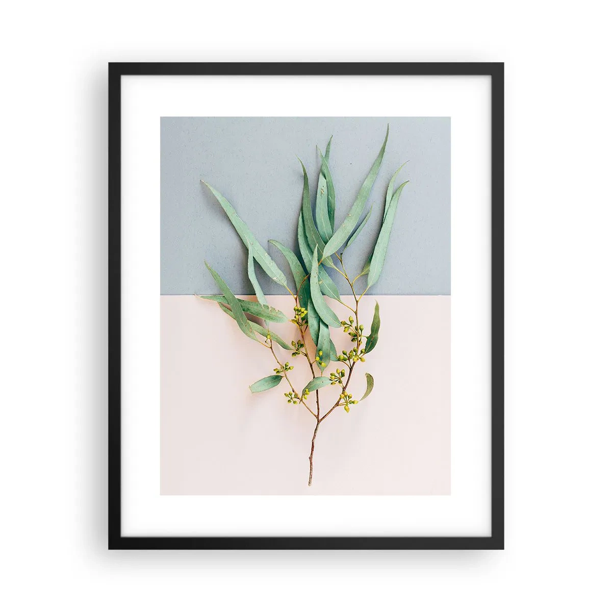 Affiche dans un cadre noir - Poster - Subtilité pastel - 40x50 cm