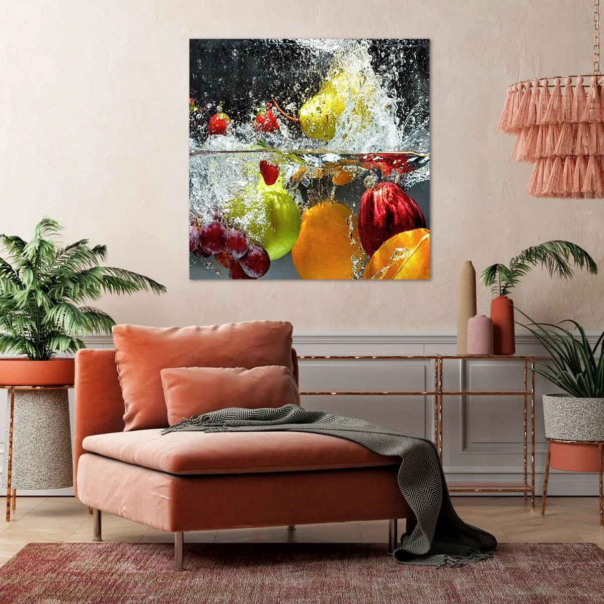 Impression sur toile - Image sur toile - Rafraîchissement fruité - 50x50 cm