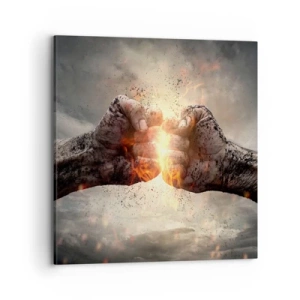 Impression sur toile - Image sur toile - Lève-toi pour le combat - 70x70 cm