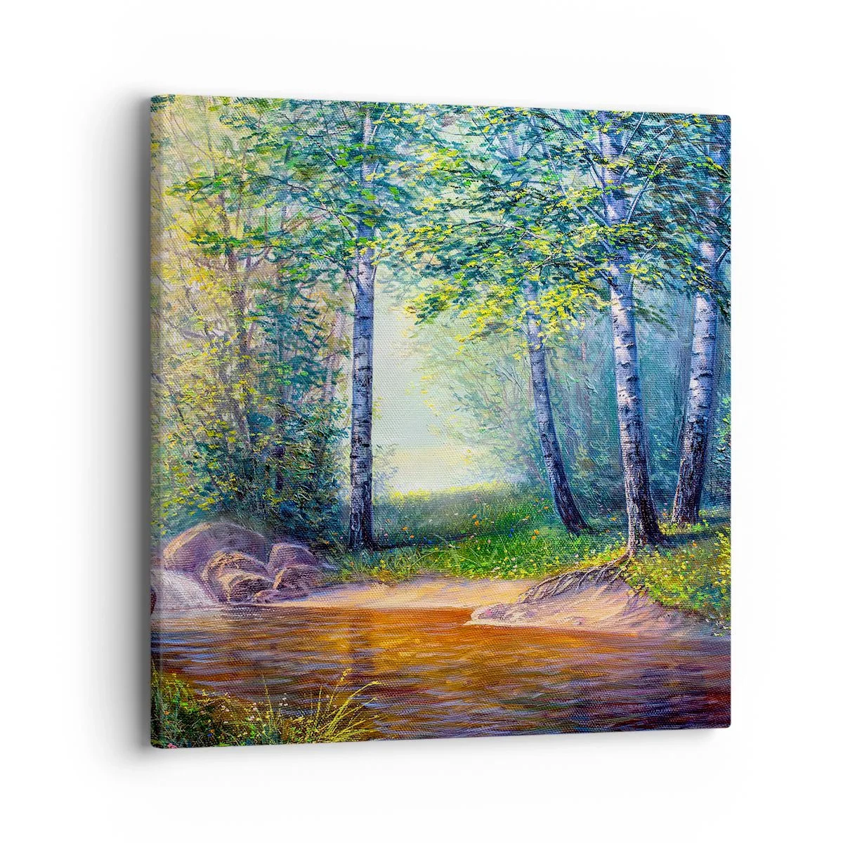 Impression sur toile - Image sur toile - Paysage idyllique - 40x40 cm