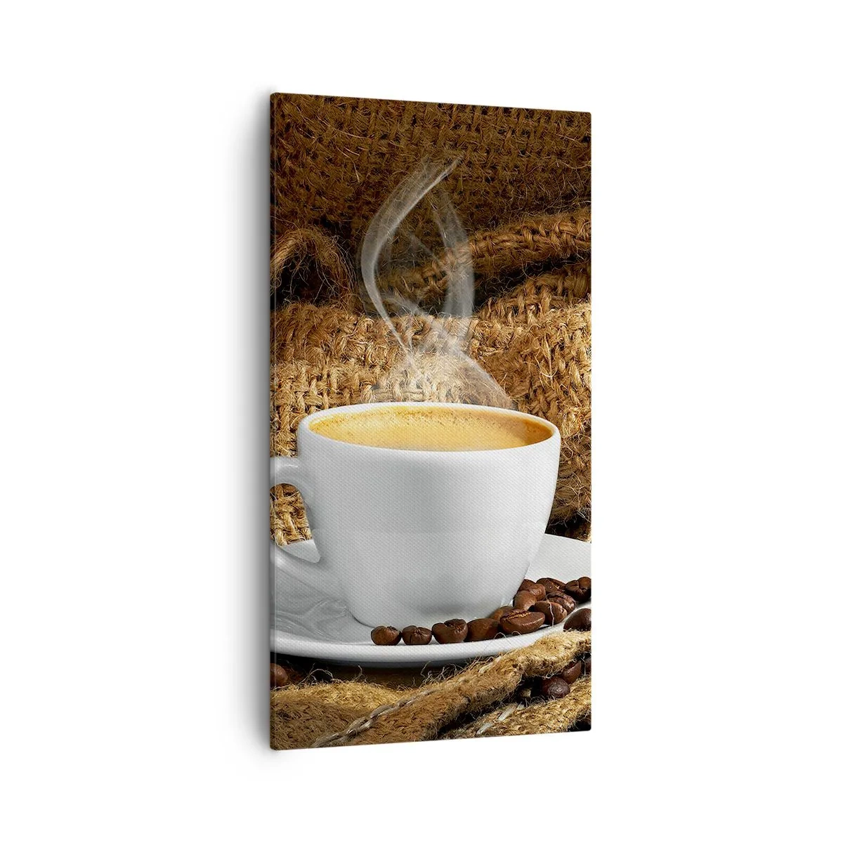 Impression sur toile - Image sur toile - L'odeur du moka et la densité du miel liquide - 55x100 cm