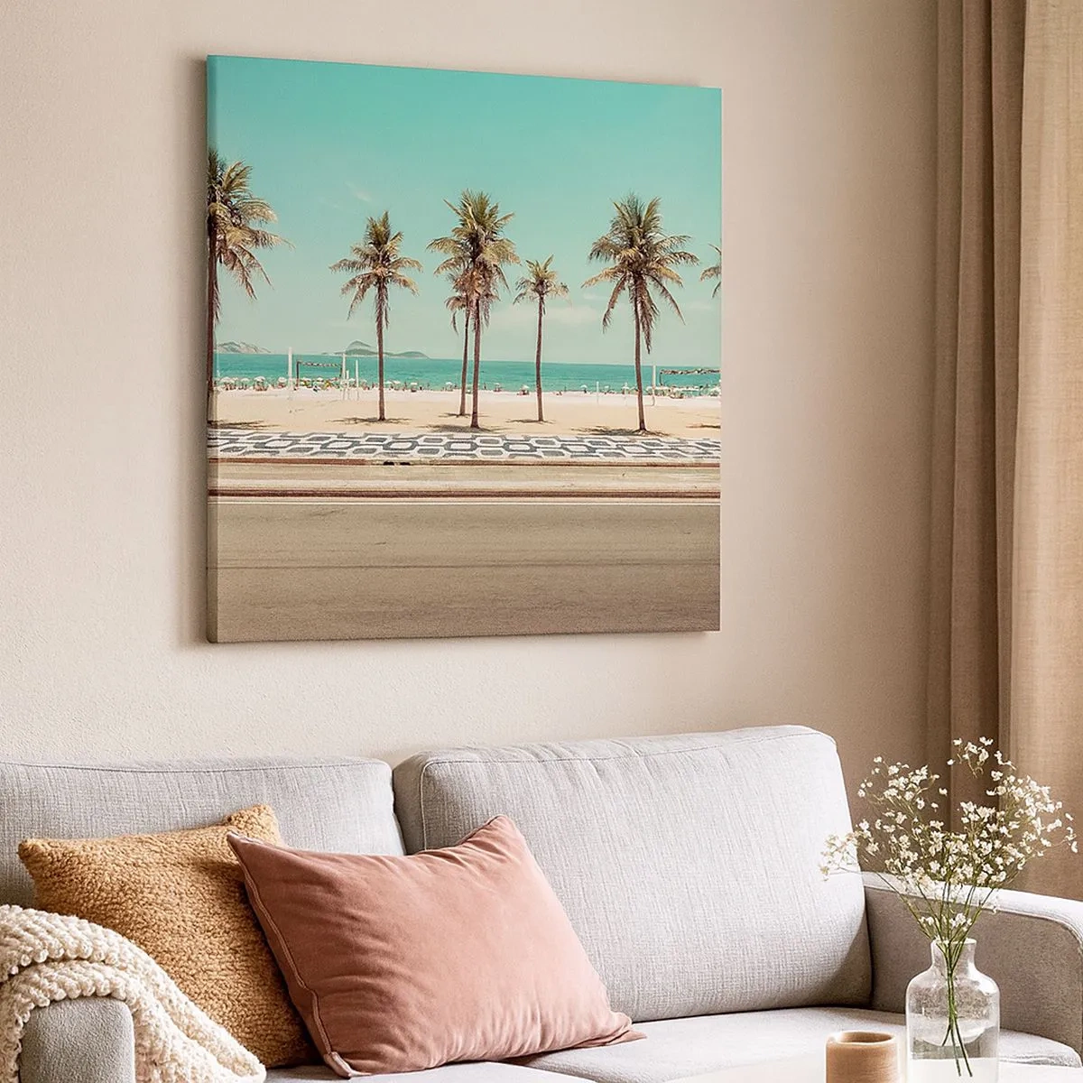 Impression sur toile - Image sur toile - Gardien de plage - 30x30 cm