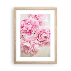 Affiche dans un chêne clair - Poster - En glamour rose - 30x40 cm