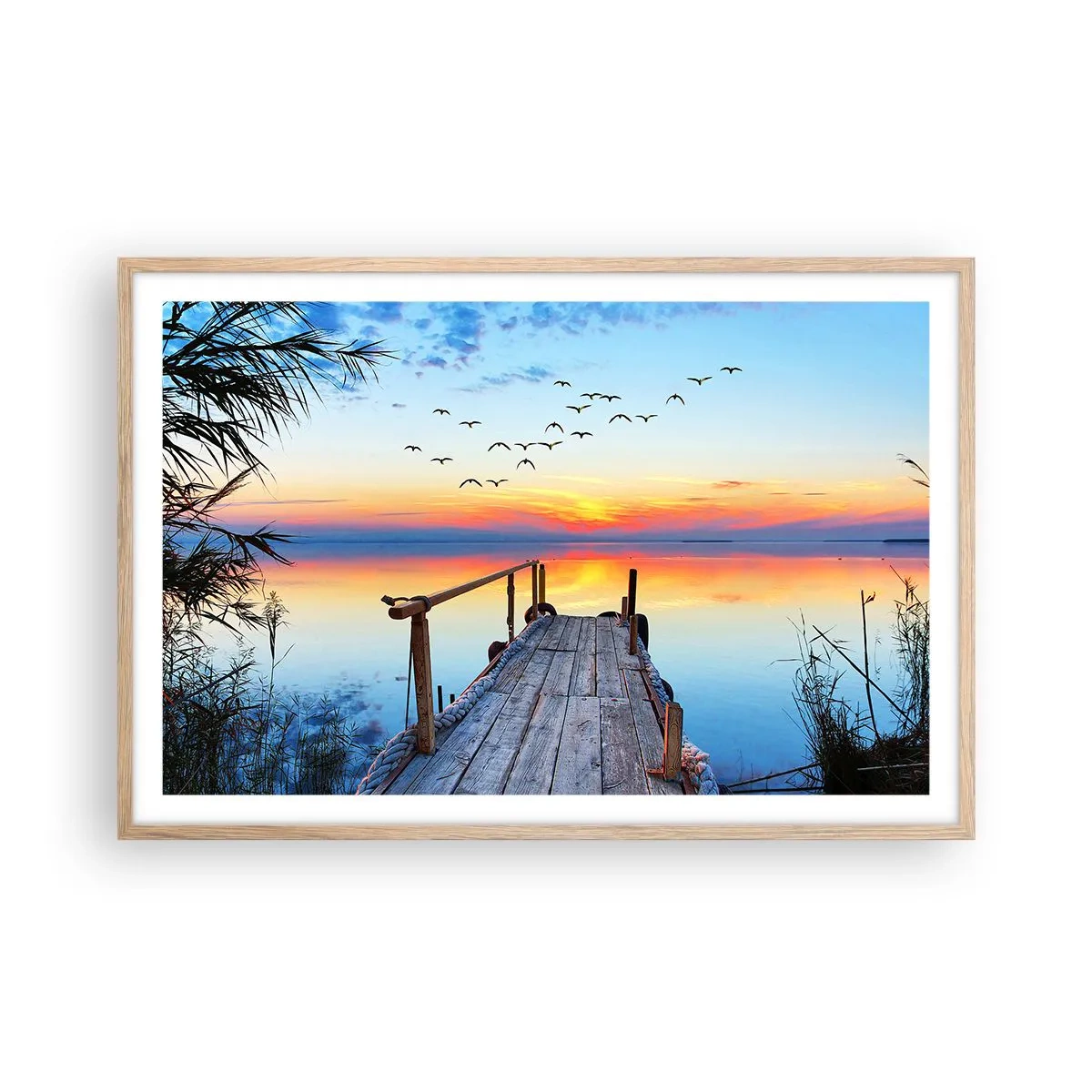 Affiche dans un chêne clair - Poster - Il est temps de rentrer... - 91x61 cm