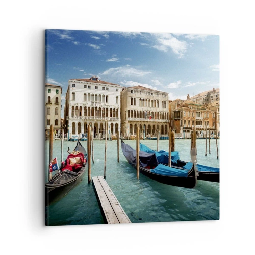 Impression sur toile - Image sur toile - Palace bleu ciel - 60x60 cm
