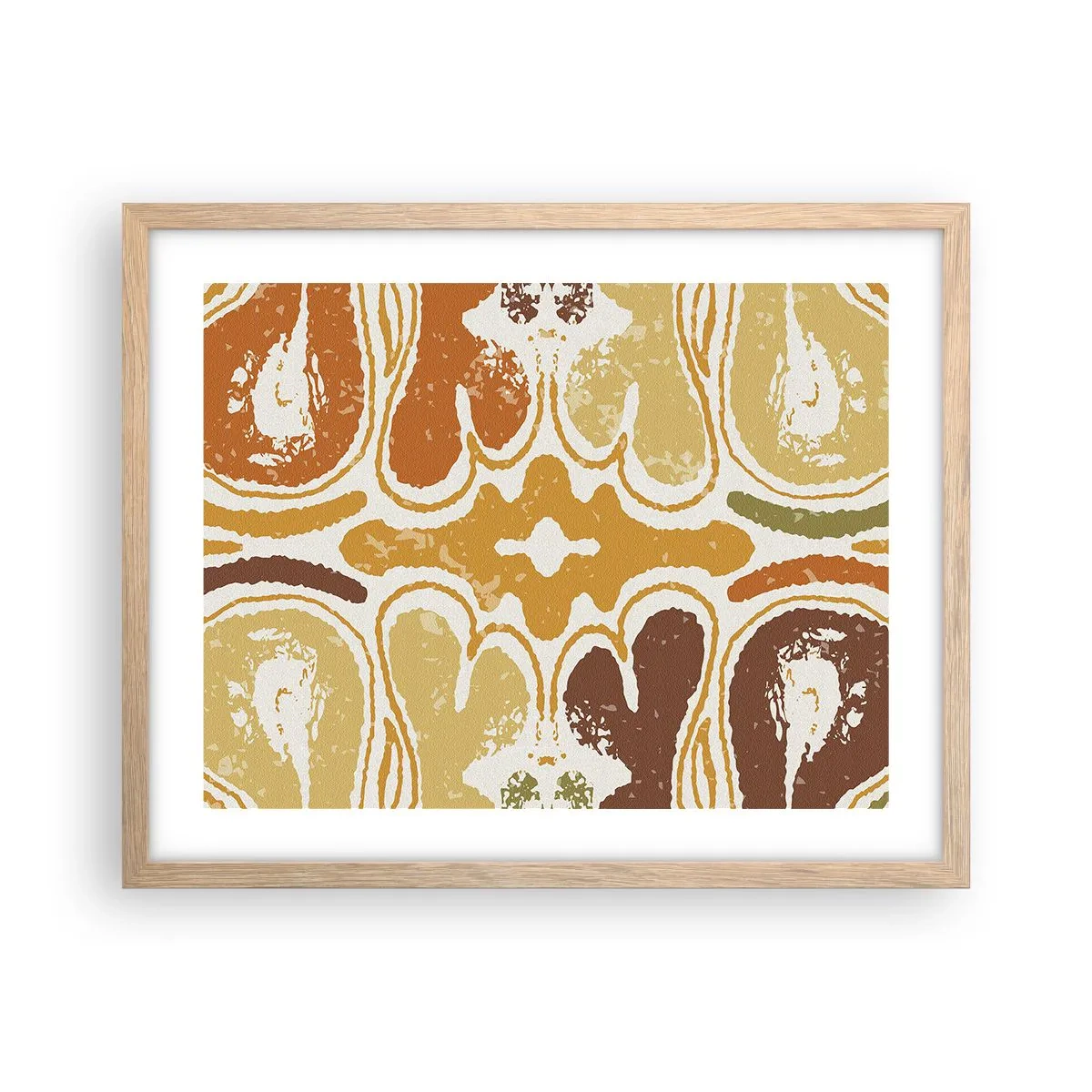 Affiche dans un chêne clair - Poster - Abstraction sentimentale - 50x40 cm