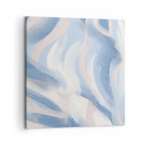 Impression sur toile - Image sur toile - Vagues bleues - 50x50 cm