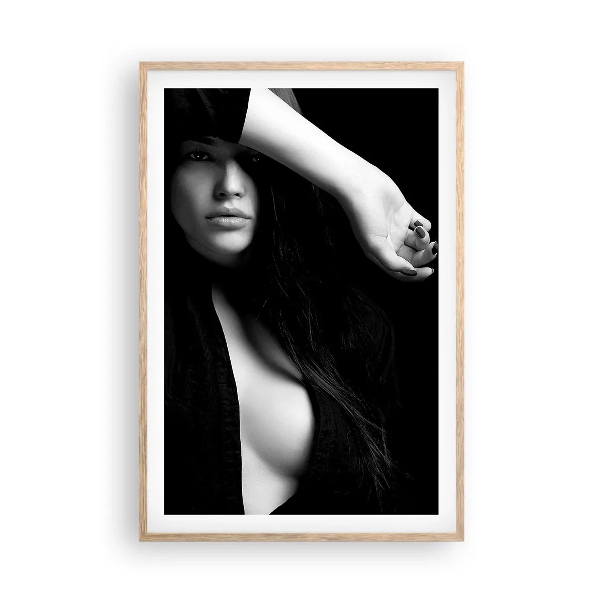 Affiche dans un chêne clair - Poster - École de séduction - 61x91 cm