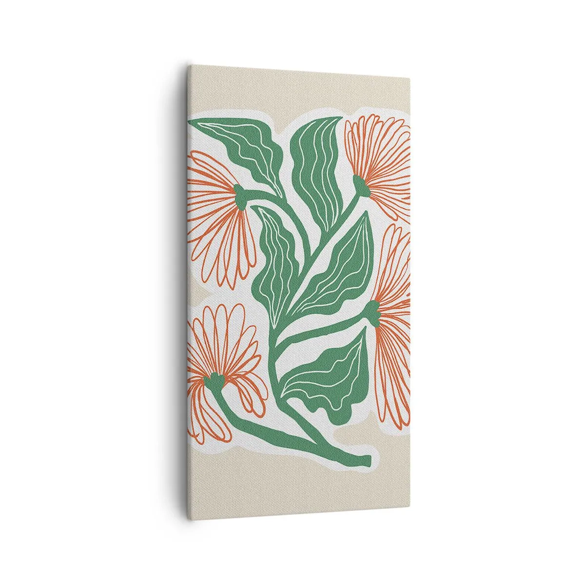 Impression sur toile - Image sur toile - Folk et moderne - 55x100 cm