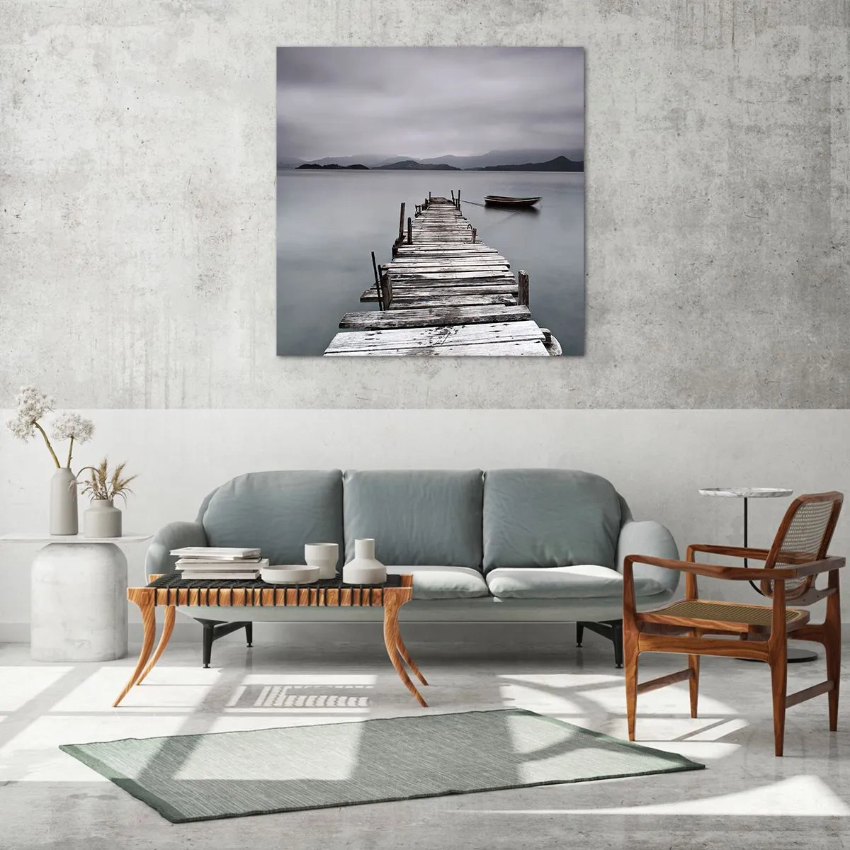 Impression sur verre - Image sur verre - Tu peux partir demain - 70x70 cm