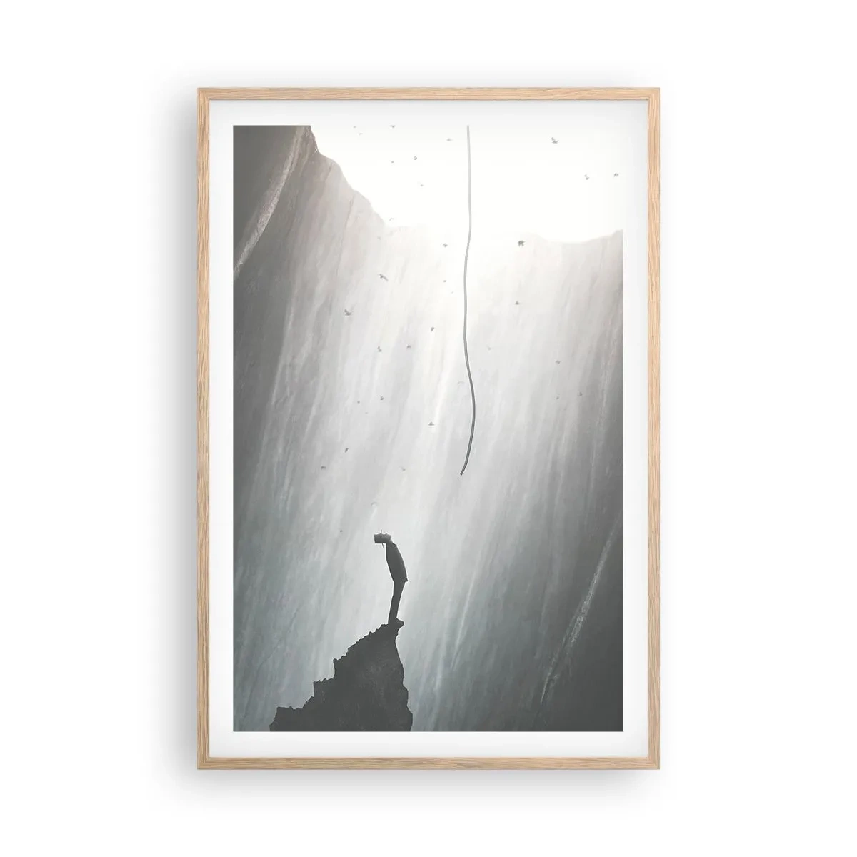 Affiche dans un chêne clair - Poster - Il y a toujours une issue - 61x91 cm