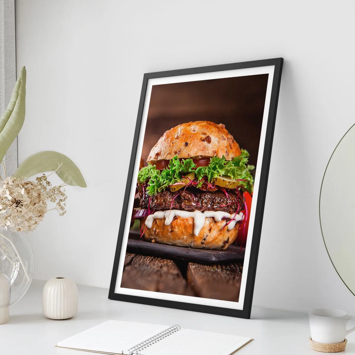 Affiche dans un cadre noir - Poster - American dream - 40x50 cm