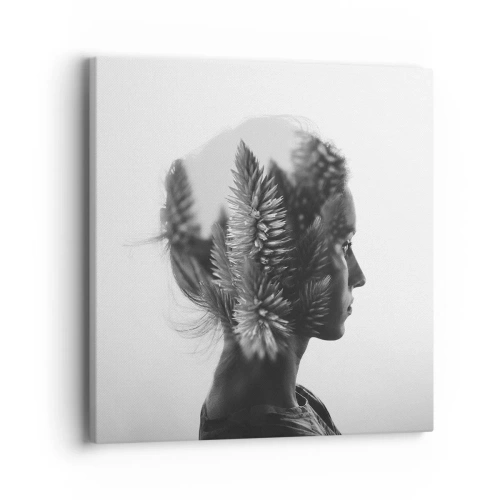 Impression sur toile - Image sur toile - Dame de la pinède - 40x40 cm