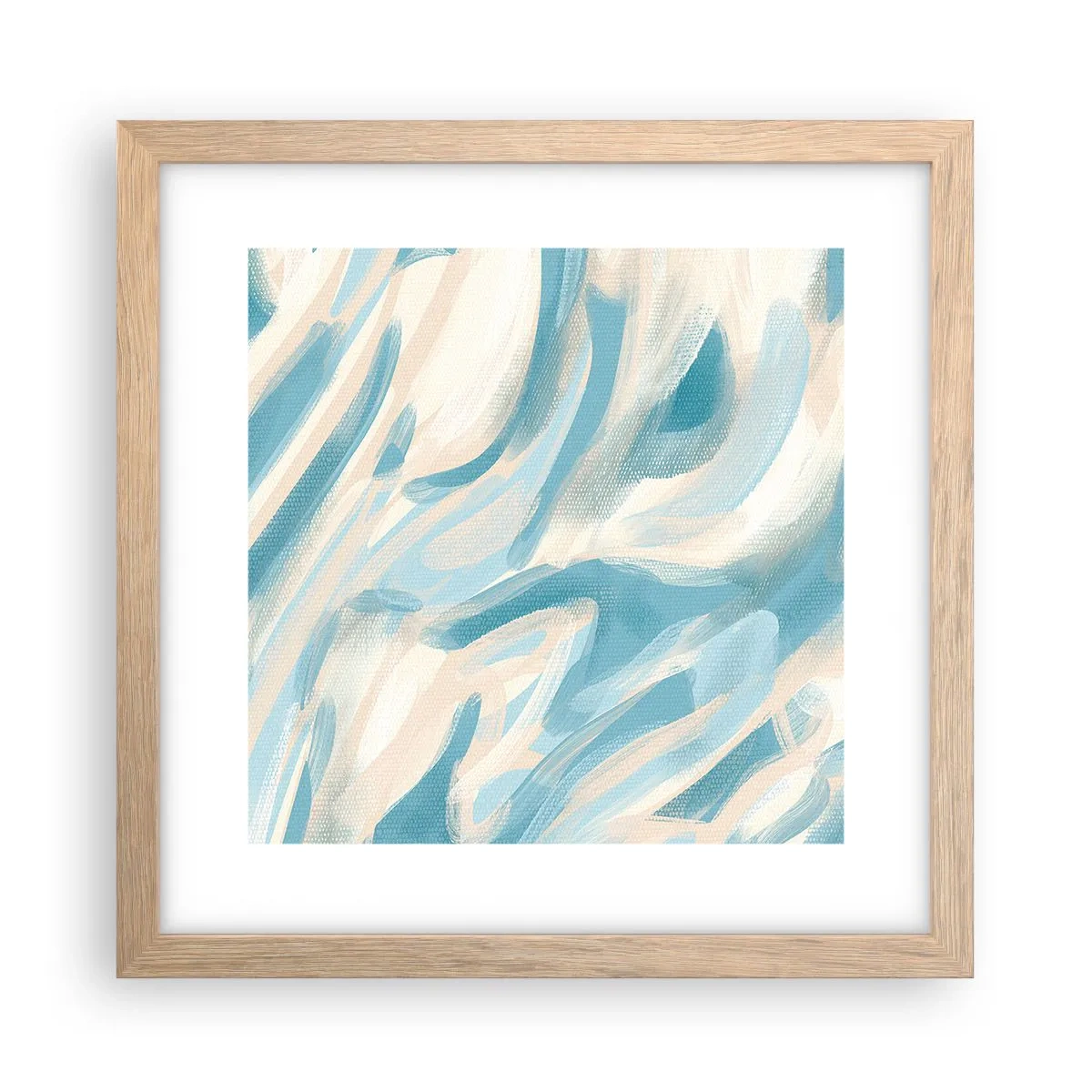 Affiche dans un chêne clair - Poster - Brise printanière - 30x30 cm