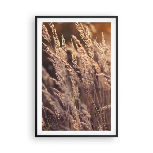 Affiche dans un cadre noir - Poster - Prêt à accueillir l'automne - 61x91 cm