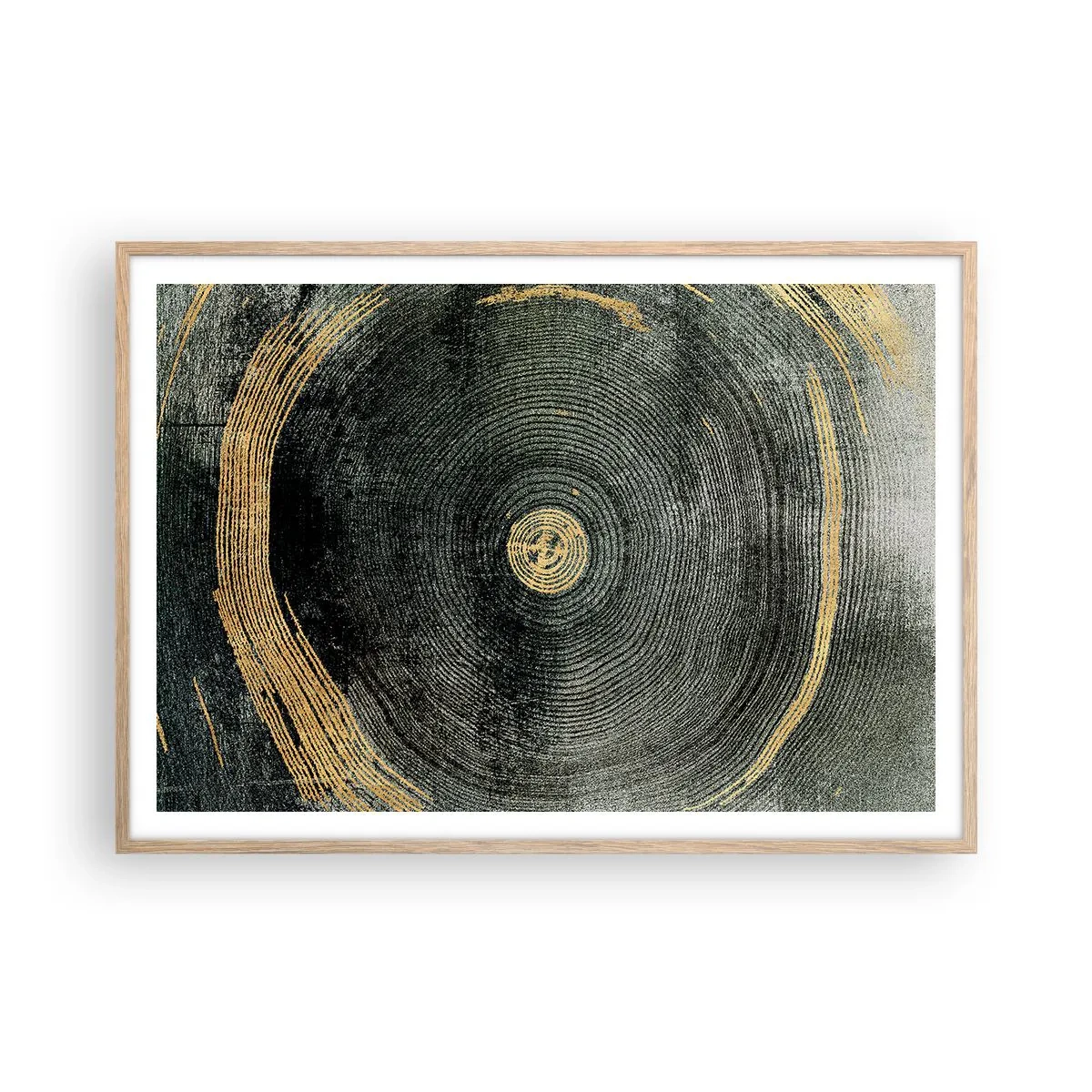 Affiche dans un chêne clair - Poster - Changement et persistance - 100x70 cm