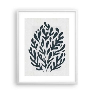 Affiche dans un cadre blanc - Poster - Formes de la nature - 40x50 cm