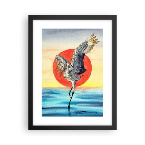 Affiche dans un cadre noir - Poster - Il est temps de rentrer - 30x40 cm