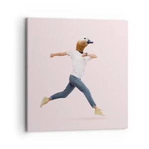 Impression sur toile - Image sur toile - Une pincée d'absurdité - 70x70 cm