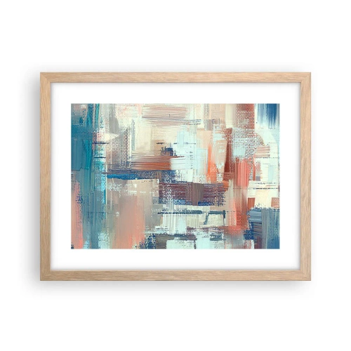 Affiche dans un chêne clair - Poster - Atteindre la lumière - 40x30 cm