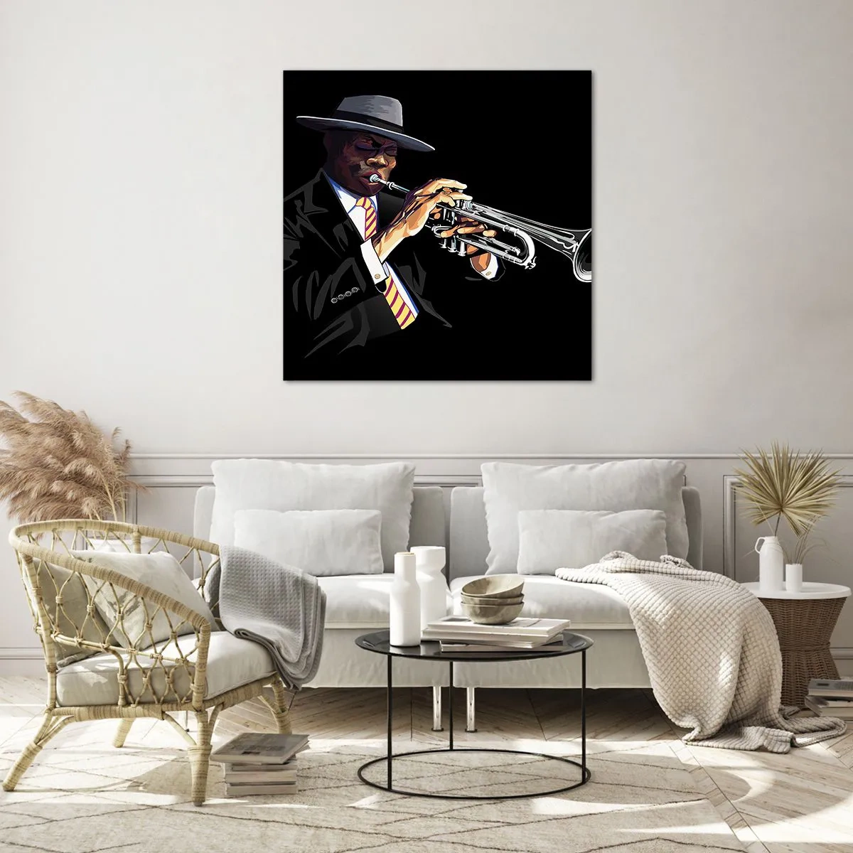 Impression sur verre - Image sur verre - Le charme de la vieille école - 60x60 cm