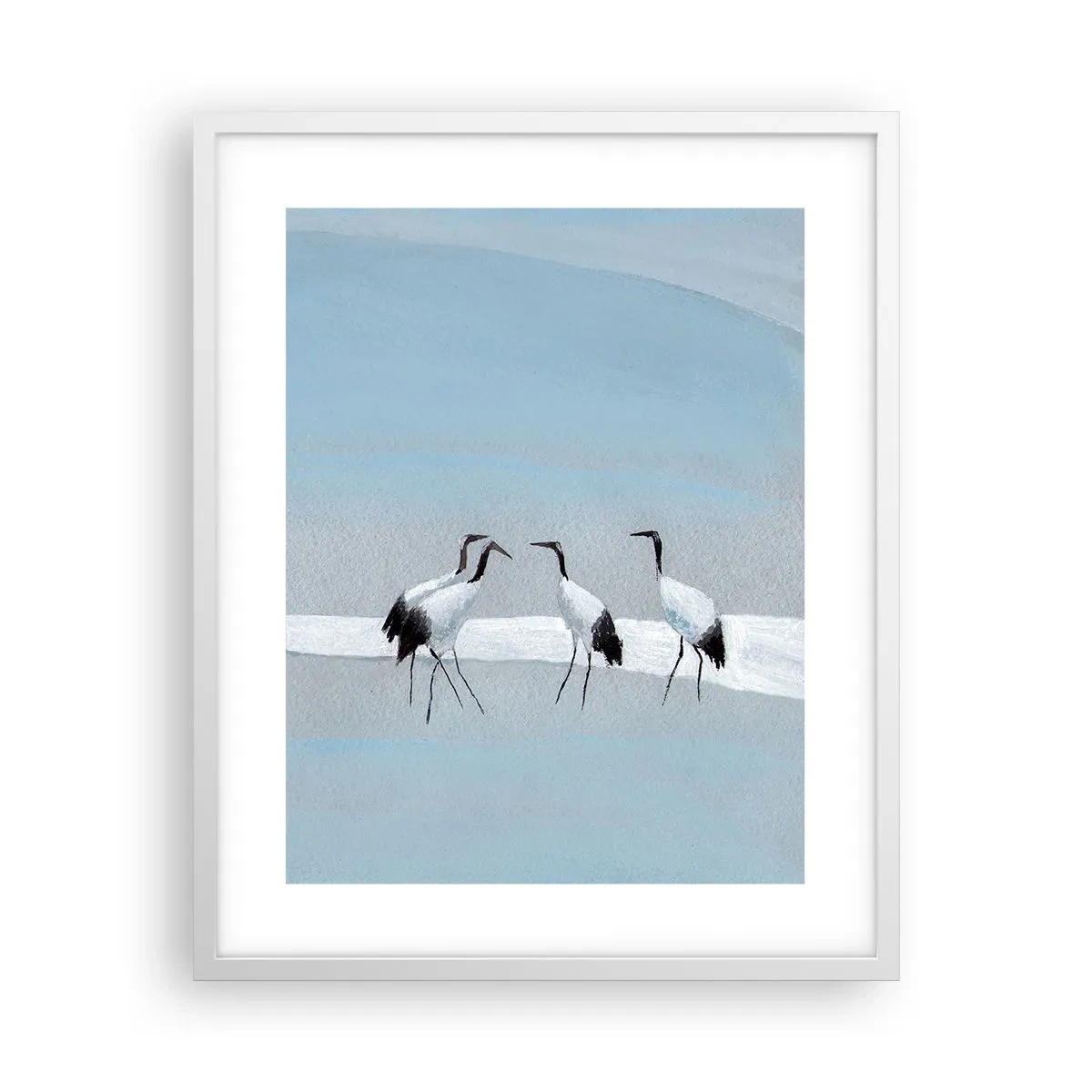 Affiche dans un cadre blanc - Poster - Après une chaude journée - 40x50 cm