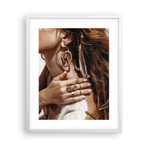 Affiche dans un cadre blanc - Poster - Reine des plages sauvages - 40x50 cm