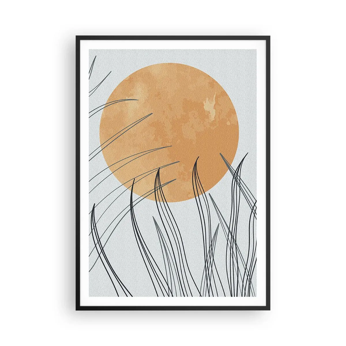 Affiche dans un cadre noir - Poster - Toujours vers le soleil - 70x100 cm