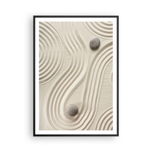 Affiche dans un cadre noir - Poster - Touche de chaleur - 70x100 cm