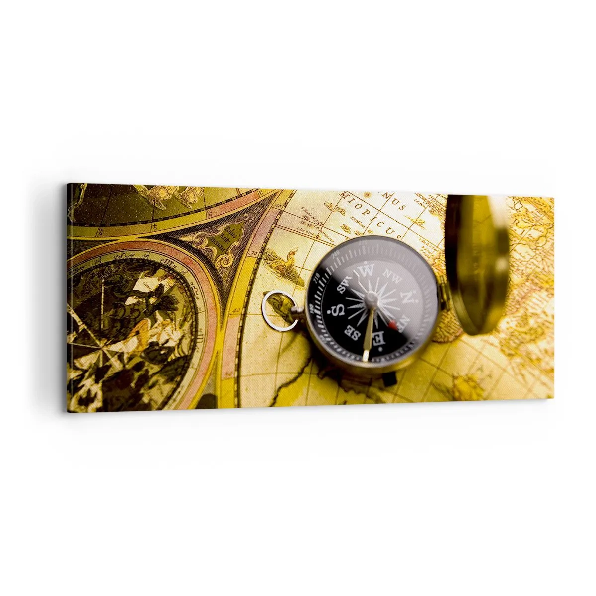 Impression sur toile - Image sur toile - Ou peut-être jusqu'au bout du monde ? - 100x40 cm