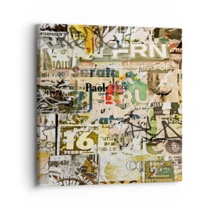 Impression sur toile - Image sur toile - Oh, il se passe quelque chose... - 30x30 cm