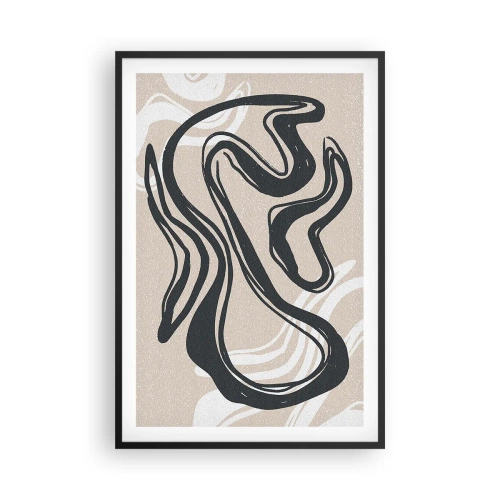 Affiche dans un cadre noir - Poster - Expression multipliée - 61x91 cm