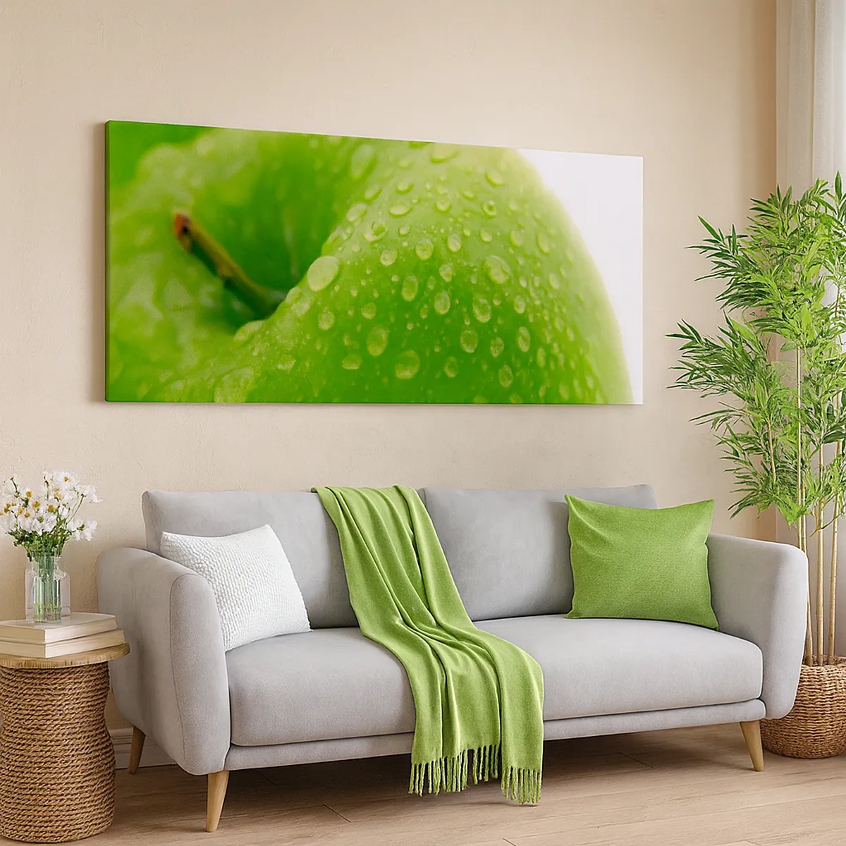 Impression sur toile - Image sur toile - Fraîcheur de verdure fraîche - 30x30 cm