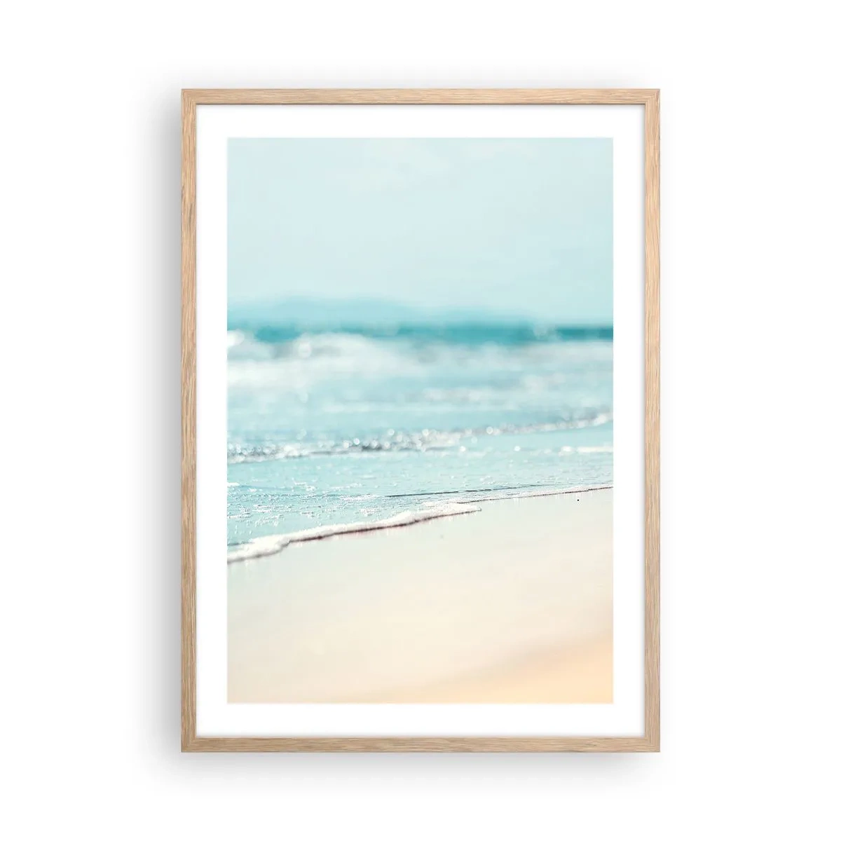 Affiche dans un chêne clair - Poster - Chaleur et bruissement - 50x70 cm